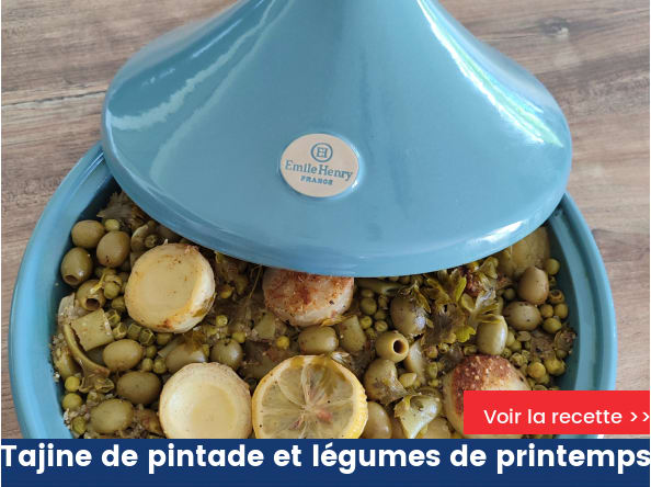 Tajine de pintade et légumes de printemps